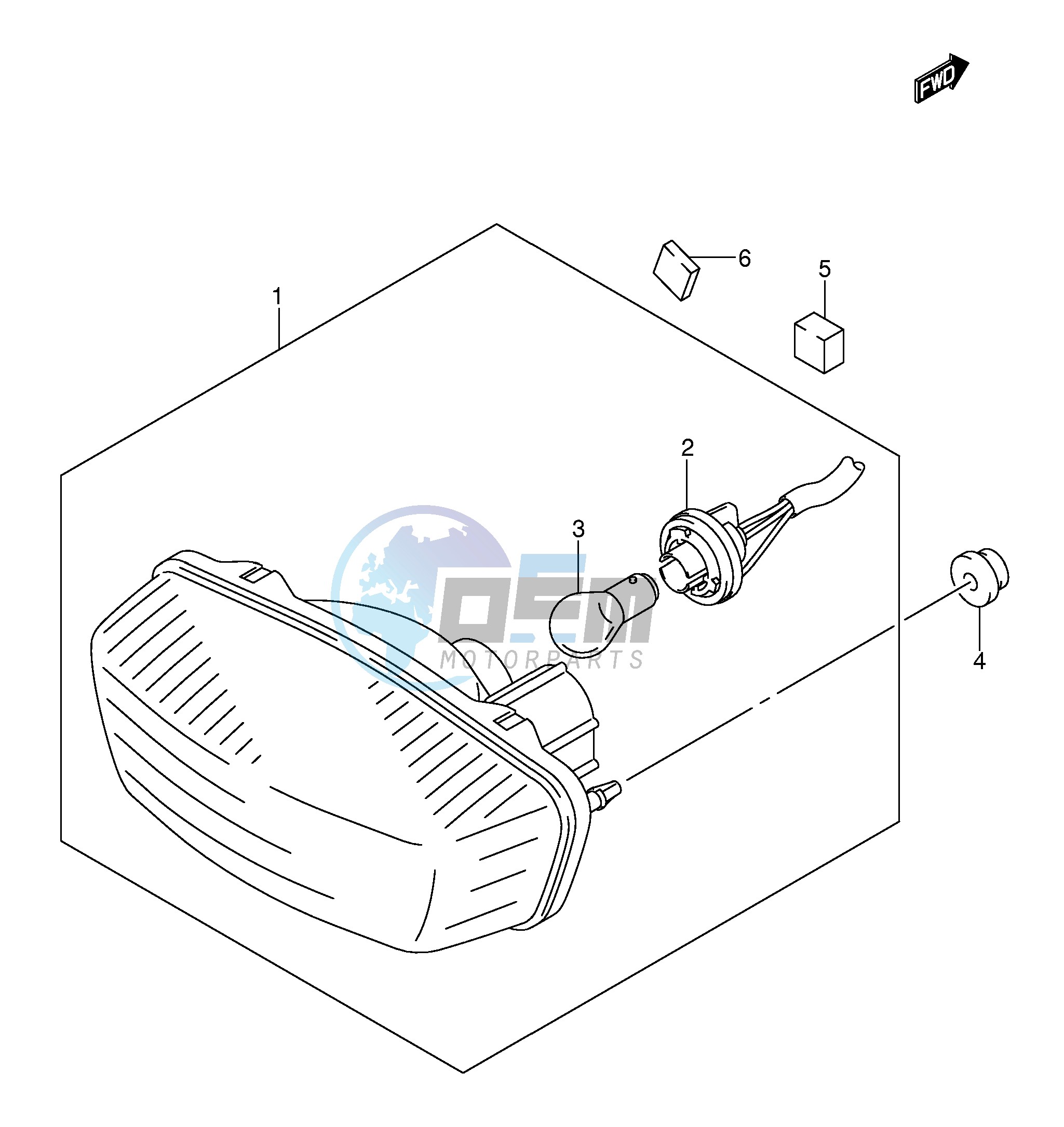 REAR COMBINATION (MODEL K5 K6 K7 E33)