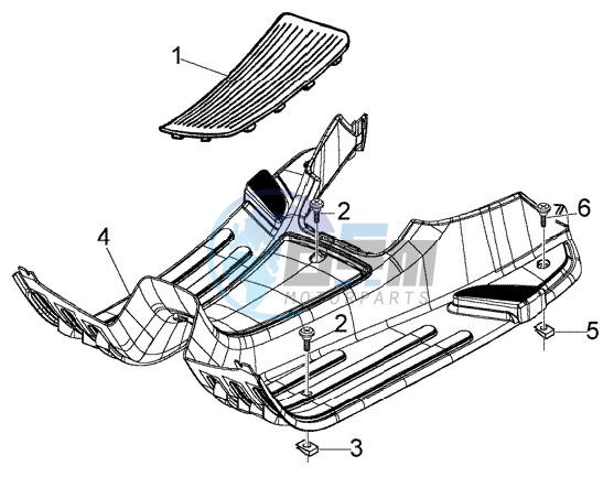 Foot board - rubber mats