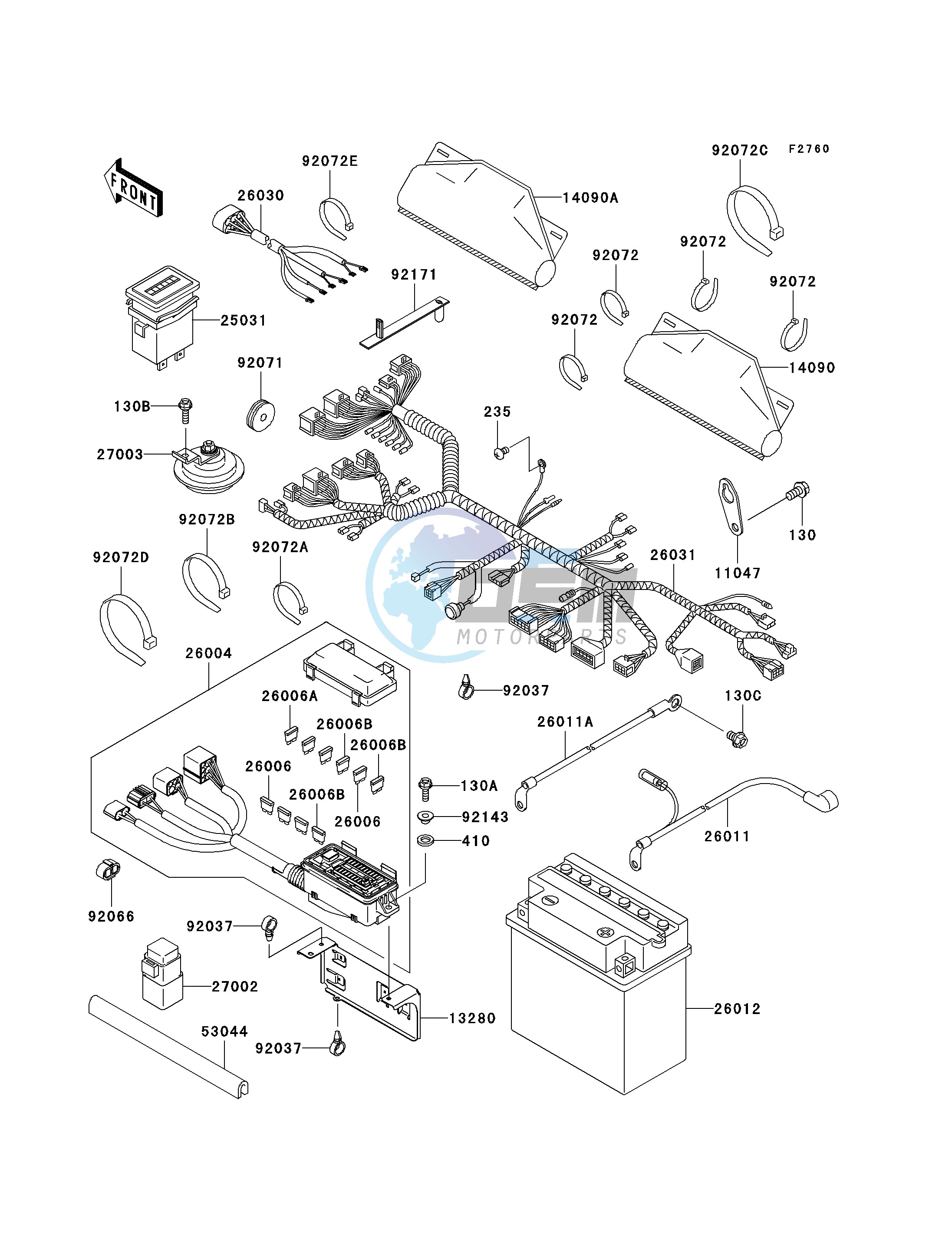 CHASSIS ELECTRICAL EQUIPMENT-- H6F- -