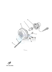 YFM700FWB KODIAK 700 (B6KA) drawing HEADLIGHT