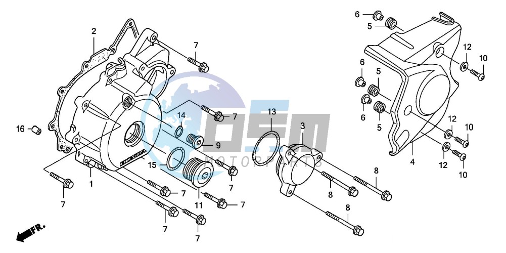 LEFT CRANKCASE COVER