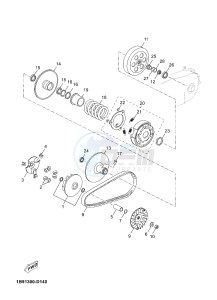 YP125R X-MAX125 X-MAX125 (2ABA 2ABA 2ABA) drawing CLUTCH