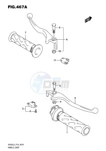 UH200 ABS BURGMAN EU drawing HANDLE LEVER