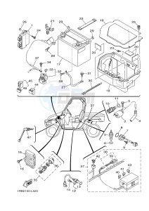 YXR700F YXR7FSPB RHINO 700 SPORTS EDITION (1RB9 1RBA 1RBB) drawing ELECTRICAL 1