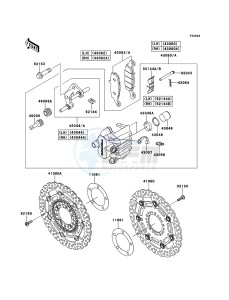 VERSYS KLE650B9F GB XX (EU ME A(FRICA) drawing Front Brake