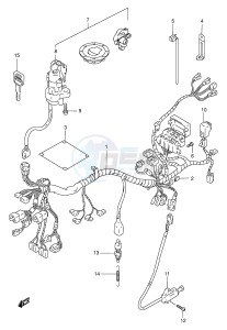 GSF1200 (E2) Bandit drawing WIRING HARNESS (GSF1200T V W X Y ST SV SW SX SY)