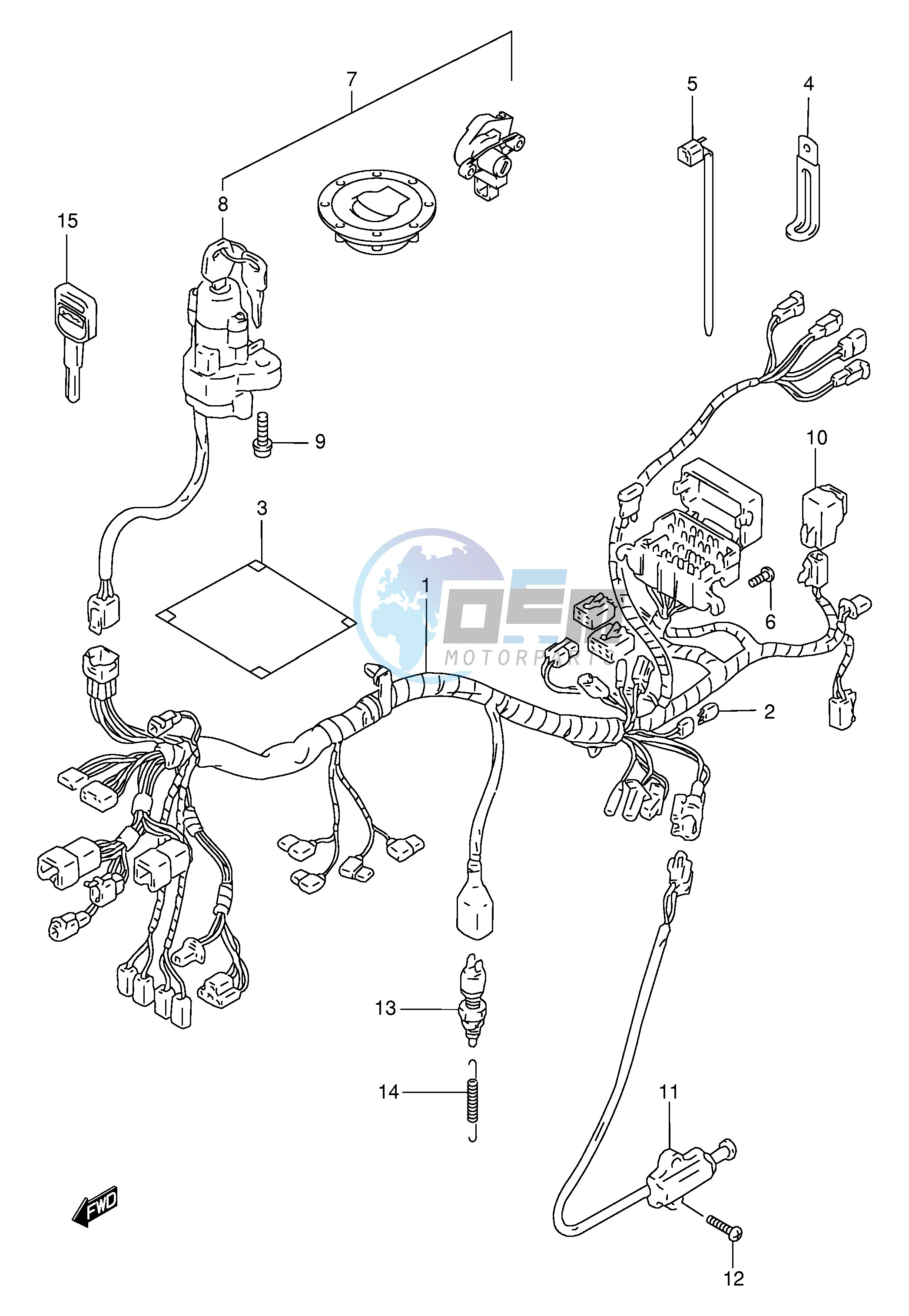 WIRING HARNESS (GSF1200T V W X Y ST SV SW SX SY)