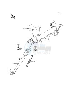 Z800 ABS ZR800BGF FR GB XX (EU ME A(FRICA) drawing Stand(s)