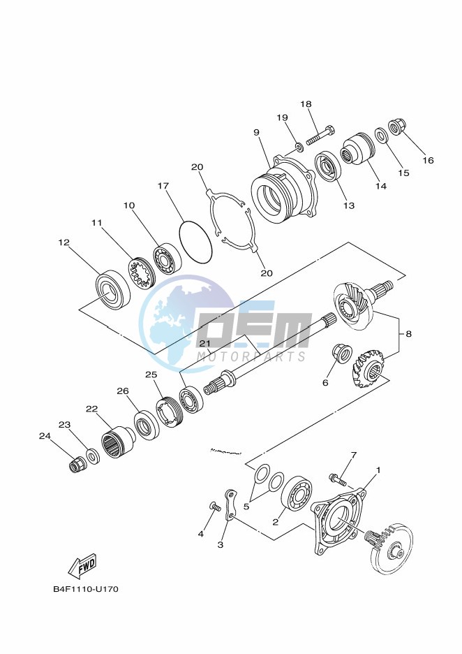 MIDDLE DRIVE GEAR