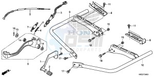 TRX420FM1F TRX420 Europe Direct - (ED) drawing PEDAL/STEP