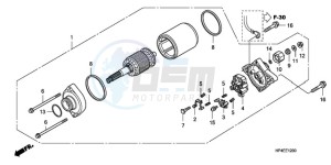 TRX420FMA Europe Direct - (ED / 2ED 4WD) drawing STARTING MOTOR