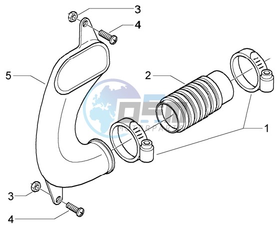 Belt cooling tube