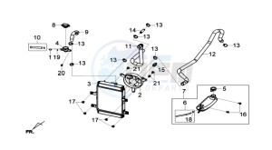 GTS 300i drawing RADIATOR