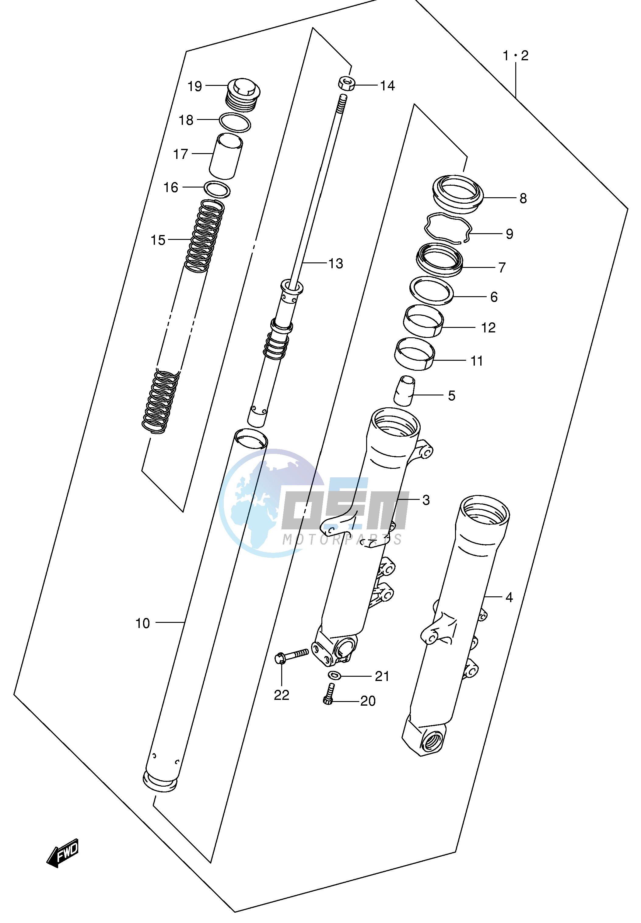 FRONT DAMPER (MODEL K2)