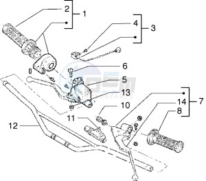 H at K 50 drawing Handlebars component parts