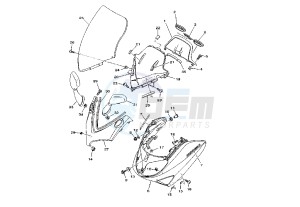 XP T-MAX BLACK MAX 500 drawing FRONT BODY