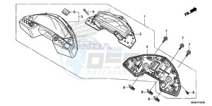 CB600FAD Hornet - CB600F ABS England - (3ED) drawing METER