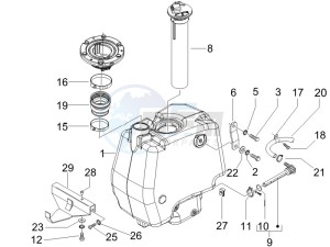 Runner 50 SP 2012 in fiche drawing Fuel tank