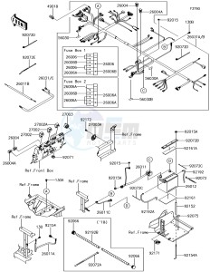 MULE PRO-DX KAF1000EHF EU drawing Chassis Electrical Equipment