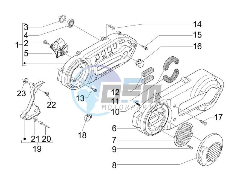 Crankcase cover - Crankcase cooling