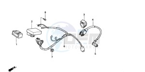 XR100R drawing WIRE HARNESS