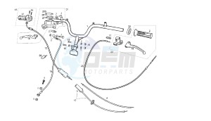 ATLANTIS - 50 CC Euro 2 2T drawing HANDLEBAR - CONTROLS