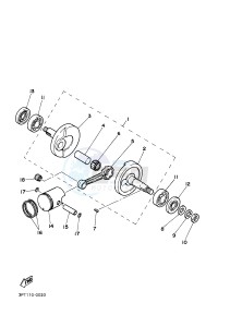 PW50 (5PGW 5PGX) drawing CRANKSHAFT & PISTON