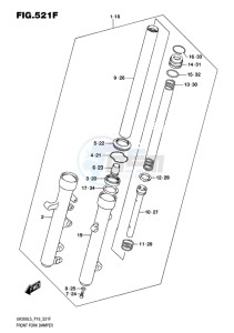 UH200 ABS BURGMAN EU drawing FRONT FORK DAMPER