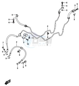 GSX-R1000 ARZ drawing FRONT BRAKE HOSE (GSX-R1000RZL8 E21)