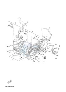 YP125RA X-MAX 125 ABS POLICE BELGIUM drawing CRANKCASE