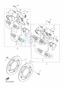 FJR1300D-AS FJR1300AS (B959) drawing FRONT BRAKE CALIPER