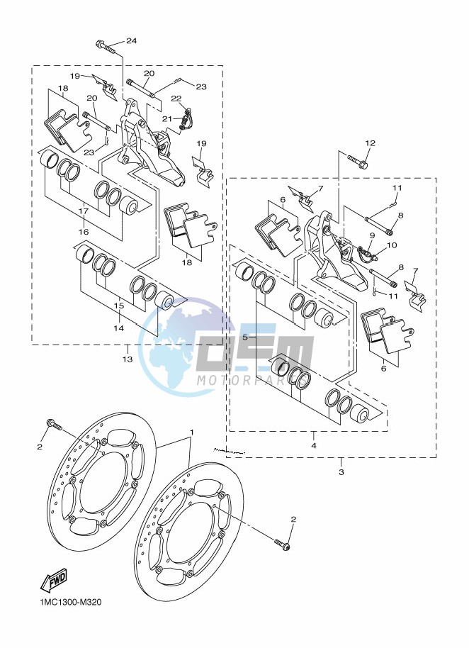 FRONT BRAKE CALIPER