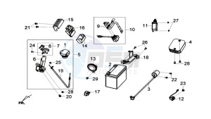 GTS 125I drawing ELECTRONIC PARTS