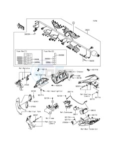 NINJA ZX-10R ZX1000JFFA FR XX (EU ME A(FRICA) drawing Chassis Electrical Equipment