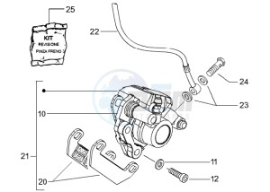 NRG 50 MC3 DT drawing Front brake caliper