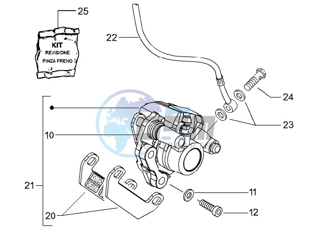 Front brake caliper