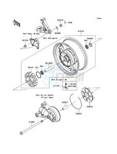 1400GTR ZG1400A9F FR GB XX (EU ME A(FRICA) drawing Rear Hub