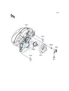 VULCAN S ABS EN650BGFA XX (EU ME A(FRICA) drawing Headlight(s)