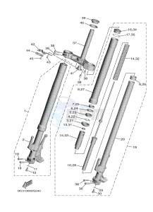 XP530D XP530D-A TMAX DX ABS (BC33) drawing FRONT FORK