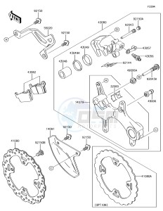 KLX450R KLX450AJF EU drawing Rear Brake