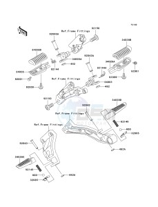 ZR 1200 A [ZRX1200R] (A4-A5) drawing FOOTRESTS