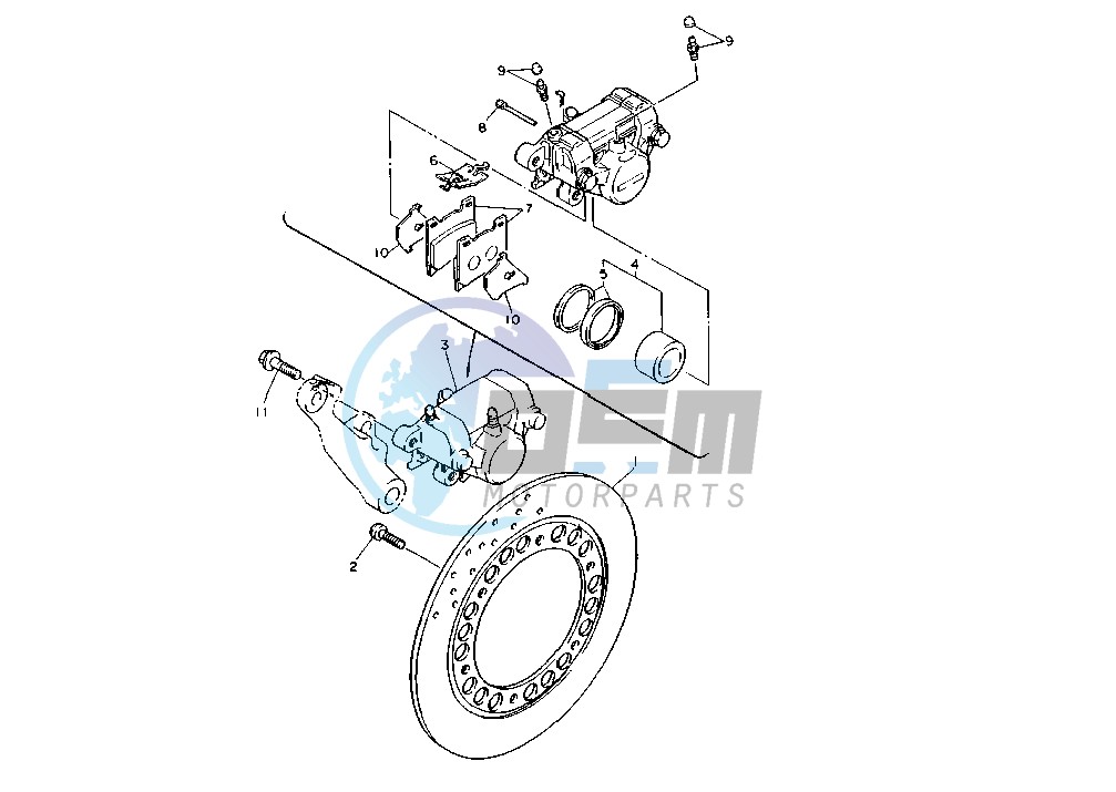 REAR BRAKE CALIPER