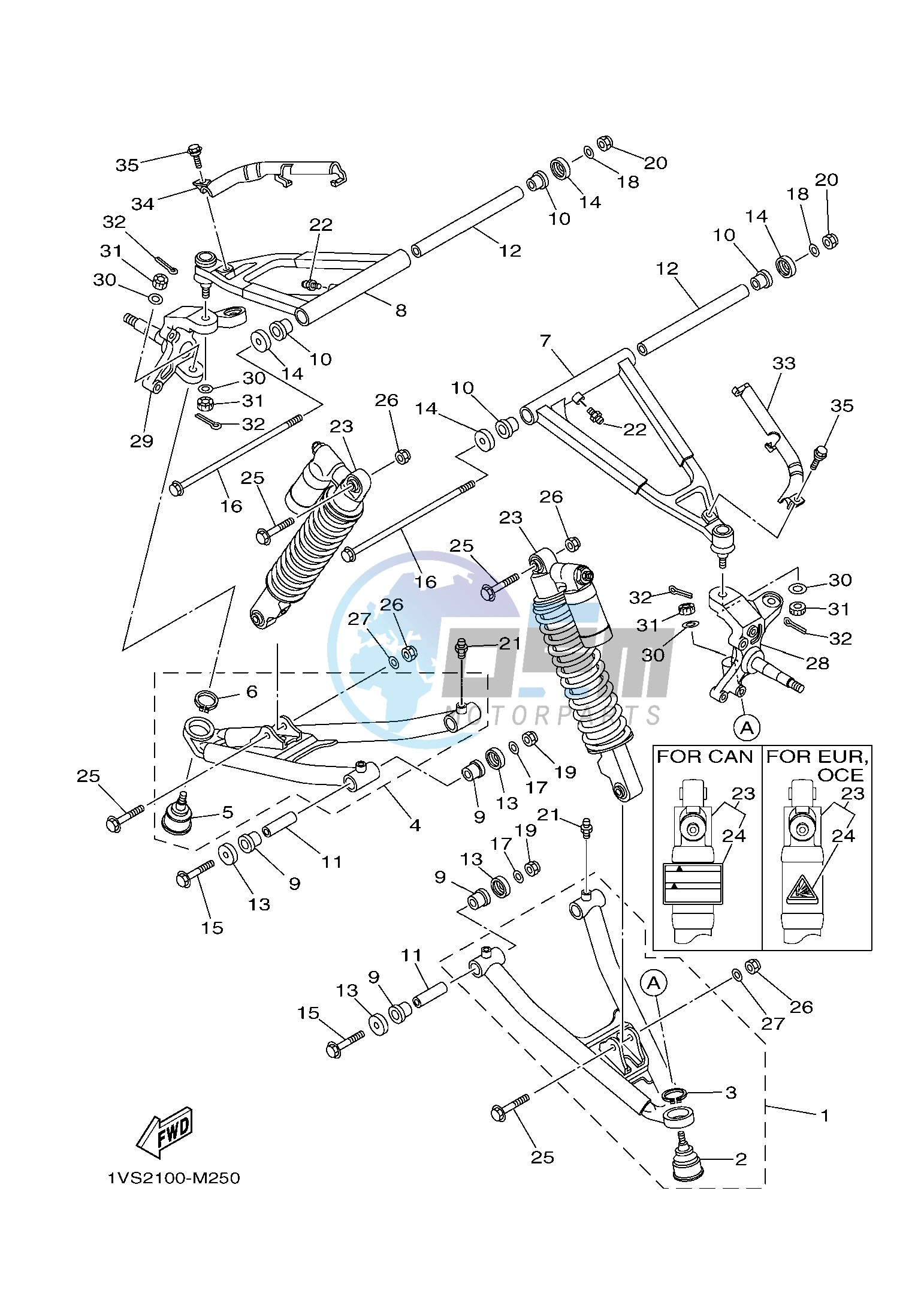 FRONT SUSPENSION & WHEEL