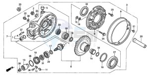 GL1500CT VALKYRIE drawing FINAL DRIVEN GEAR