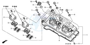 CBR1000RAA F / ABS CMF drawing CYLINDER HEAD COVER