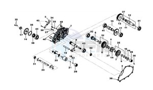 QUAD LANDER 300 drawing TRANSMISSION