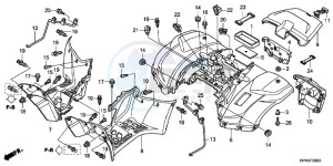 TRX420FPMC TRX420 ED drawing REAR FENDER