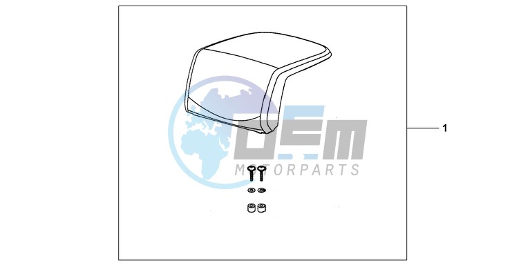 TOP BOX PILLION PAD ( TOP)