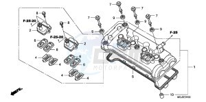 CBF1000FB drawing CYLINDER HEAD COVER