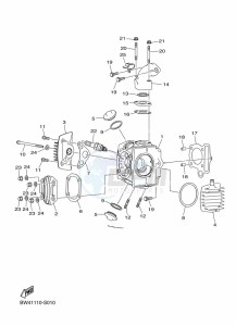 YFZ50 (BW4D) drawing CYLINDER HEAD